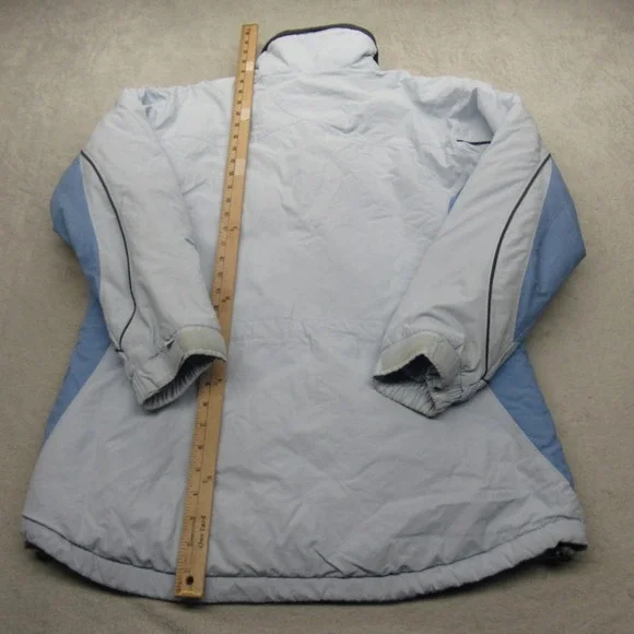 Columbia Jacket Women Large Light Blue Insulated Ski Winter Warm Waterproof Snow - Picture 9 of 13